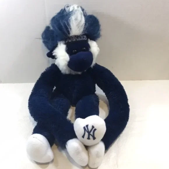 MLB | Toys | Ny Yankees Blue Fuzzhead Wig Monkey Plush Toy